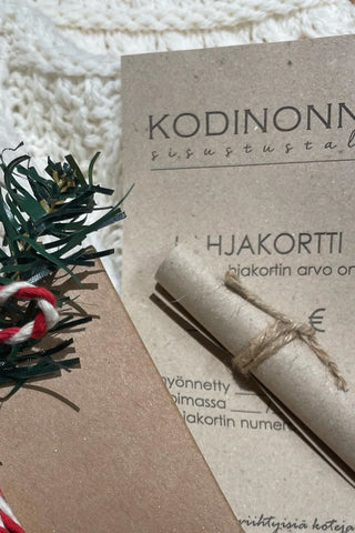 Kodinonnen lahjakortti